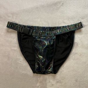 Black Brief with Easy-off Buckle Waistband